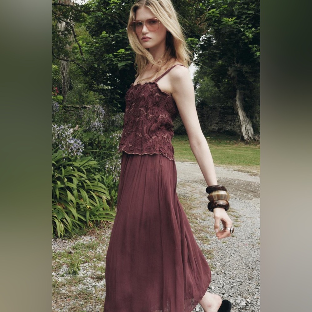 ZARA EMBROIDERED DRESS ZW COLLECTION